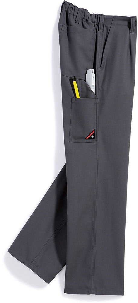 BP Cotton Plus 1469-720-53 Arbeitshose - Stoffhosenträger mit Gummieinsatz - Taschen für Knieschoner