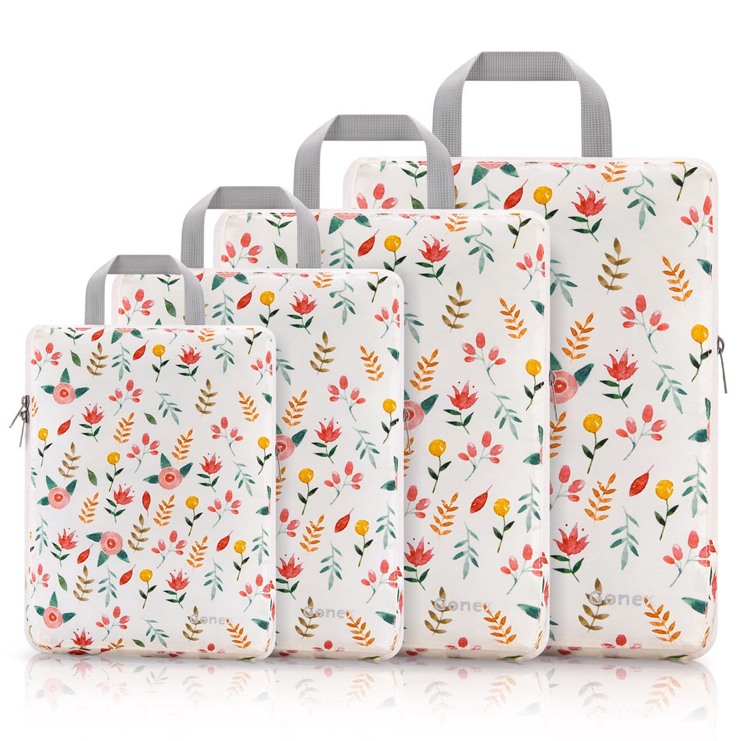 Gonex Compression Packing Cubes 4er Set, Gonex Kleidertaschen 4-teilig Verpackungswürfel, Kleidertas