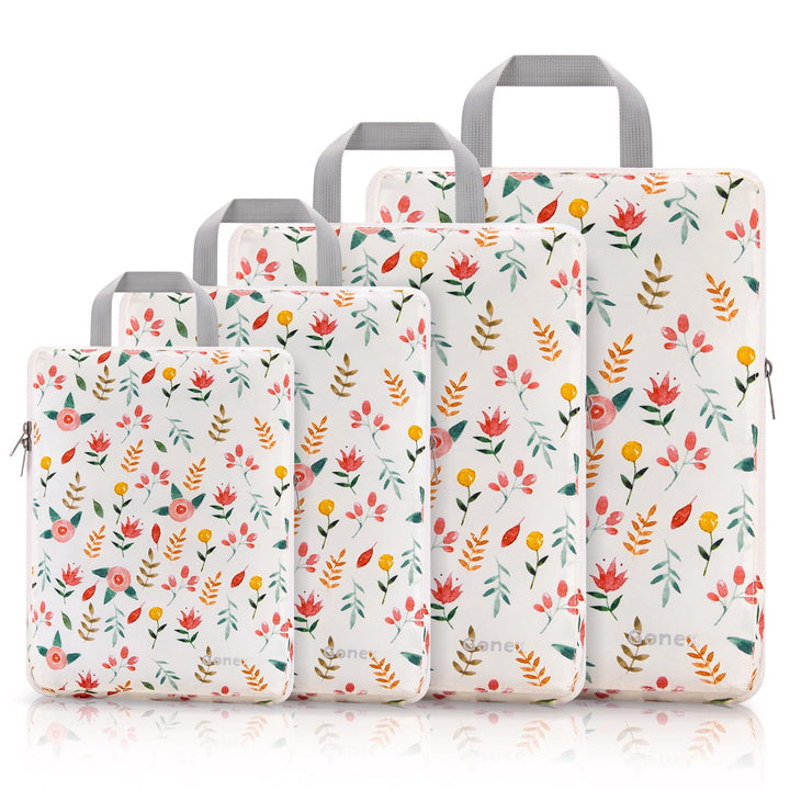 Gonex Compression Packing Cubes 4er Set, Gonex Kleidertaschen 4-teilig Verpackungswürfel, Kleidertas