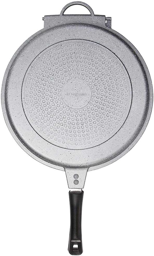 Tognana WI758F2AMN2 Doppelpfanne 30 cm, Aluminium, Schwarz