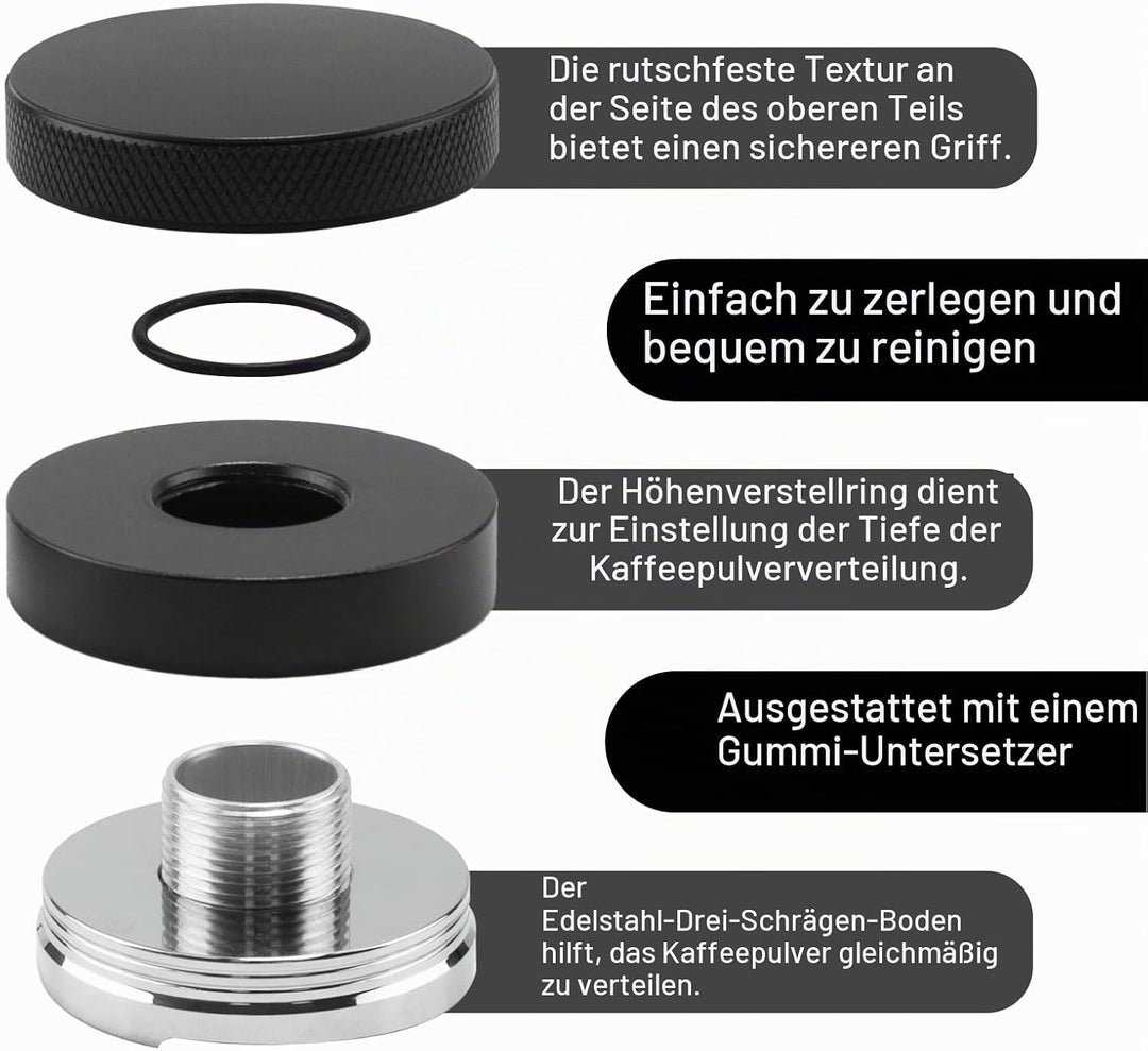 Leveler 51mm, Coffee Distributor 51mm, Coffee Leveler Verteiler, Espresso Levelers, Kaffeeverteiler