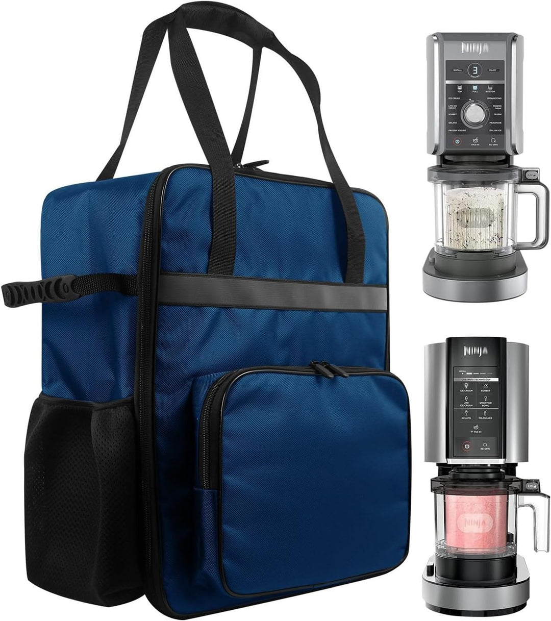 AF-WAN Tragetasche für CREAMi Eismaschinen–Transporttasche mit Griffen, Frontfach & Mesh-Seitentasch