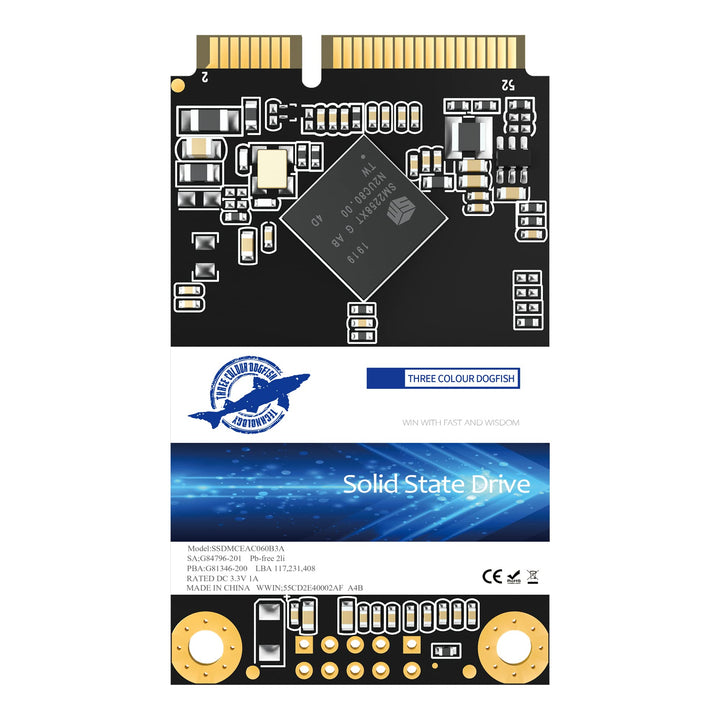 Dogfish SSD MSATA 500GB Solid State Drive Ngff Internen Desktop Computer 6Gb/s High Performance Fest