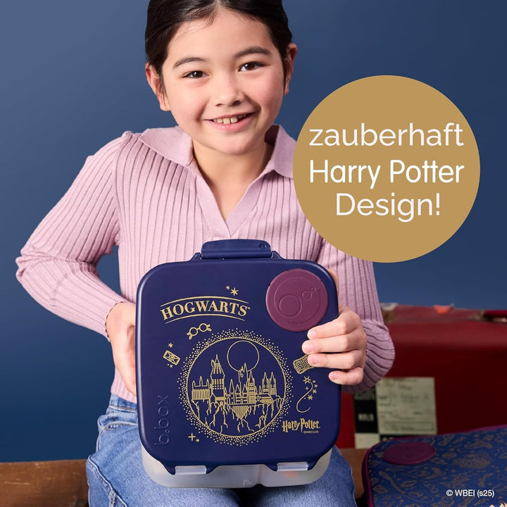 b.box Harry Potter by Brotdose Kinder mit Fächern | Jumbo Bento Box mit 4 Fächern (2 Auslaufsicher),