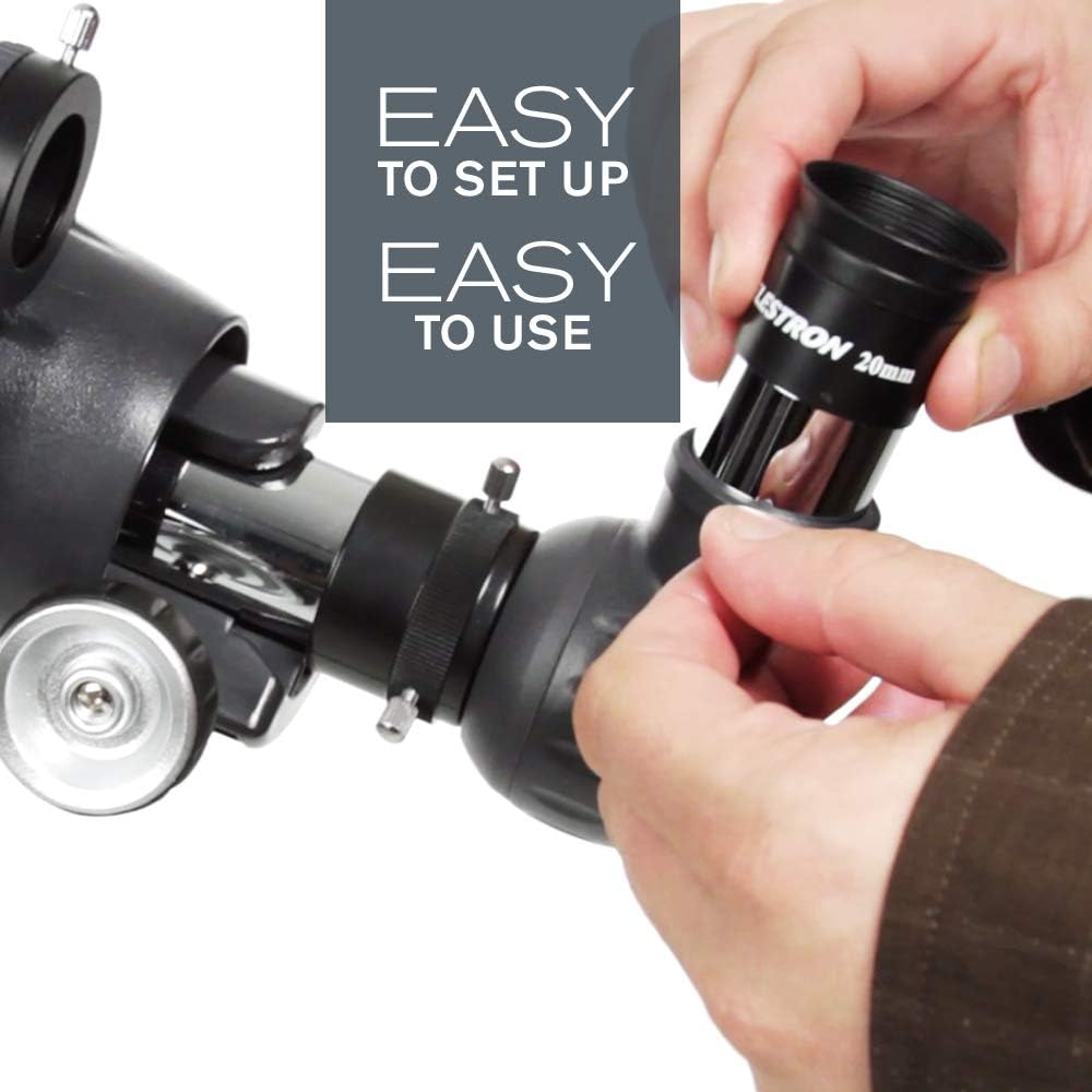 Celestron 21061 AstroMaster 70AZ Refraktorteleskop, dunkelblau AstroMaster 70 AZ Refraktor, AstroMas