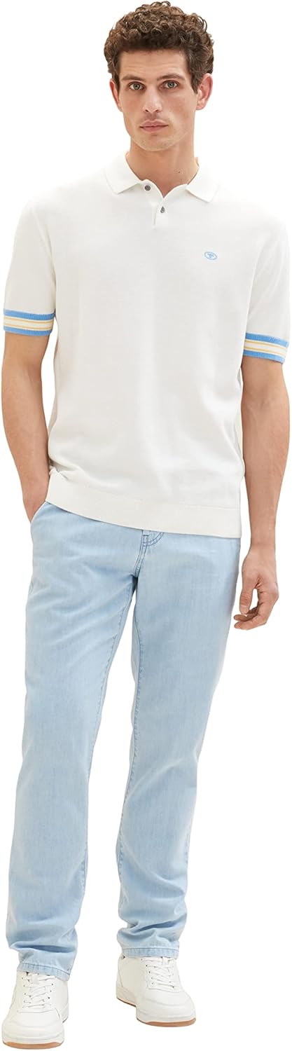 TOM TAILOR Herren Josh Regular Slim Jeans 34W / 34L 10112 - Clean Light Stone Blue Denim, 34W / 34L