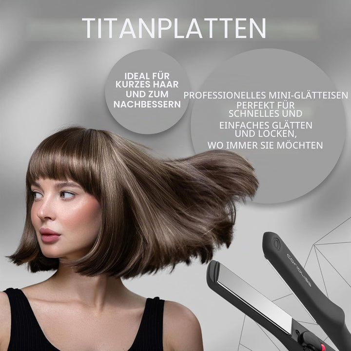 CORIOLISS C-TRIP | Haarglätter für Frauen | Titanium Glätteisen für feines Haar | Professionelles Gl