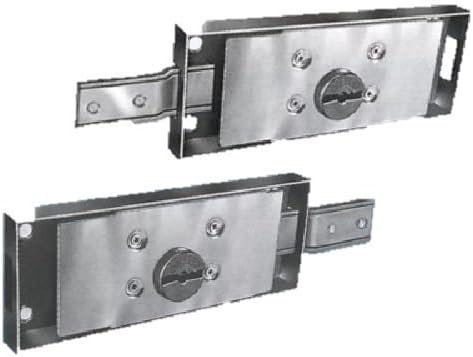 Schloss mit doppelter Seitenkarte links für Rollläden verstärkt Riegel