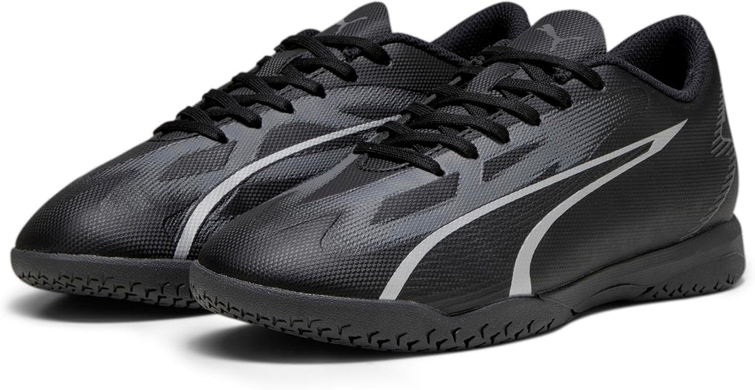 PUMA Unisex Kinder Ultra Play It Jr Fussballschuh, 28 EU Puma Black Asphalt