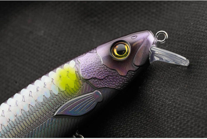 Hybrida Zanderkönig 2.0 Wobbler 12cm 21g Black & Purple, Black & Purple