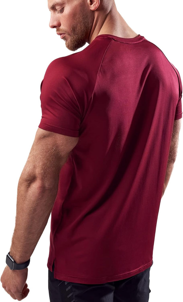 Satire Gym - Sport Shirt Männer atmungsaktiv - enganliegendes &amp; schnelltrocknendes Fitness Tshirt He