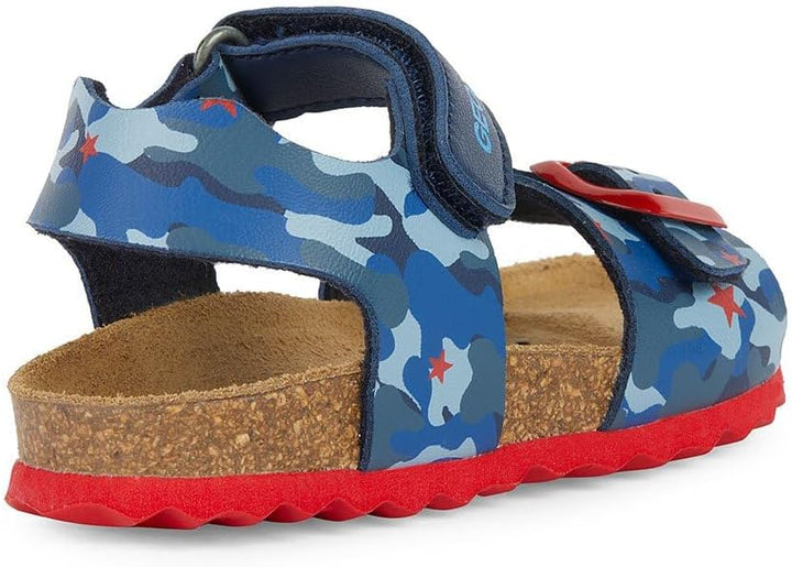 Geox Jungen B Chalki Boy Sandale 20 EU Navy Red, 20 EU Navy Red