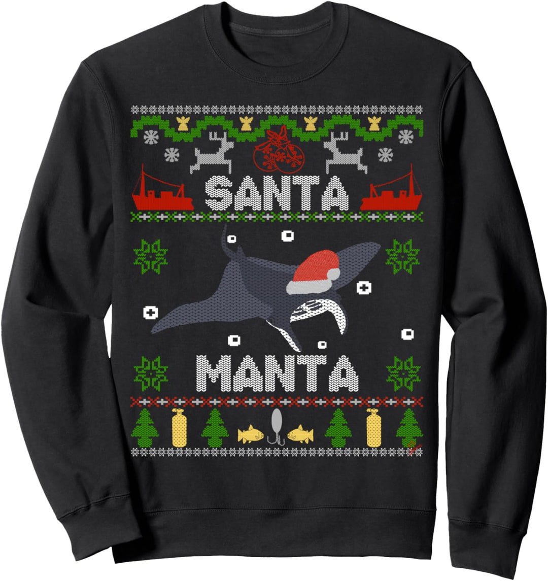 Zander Claus - Weihnachtspulli ugly sweater Santa Manta Sweatshirt