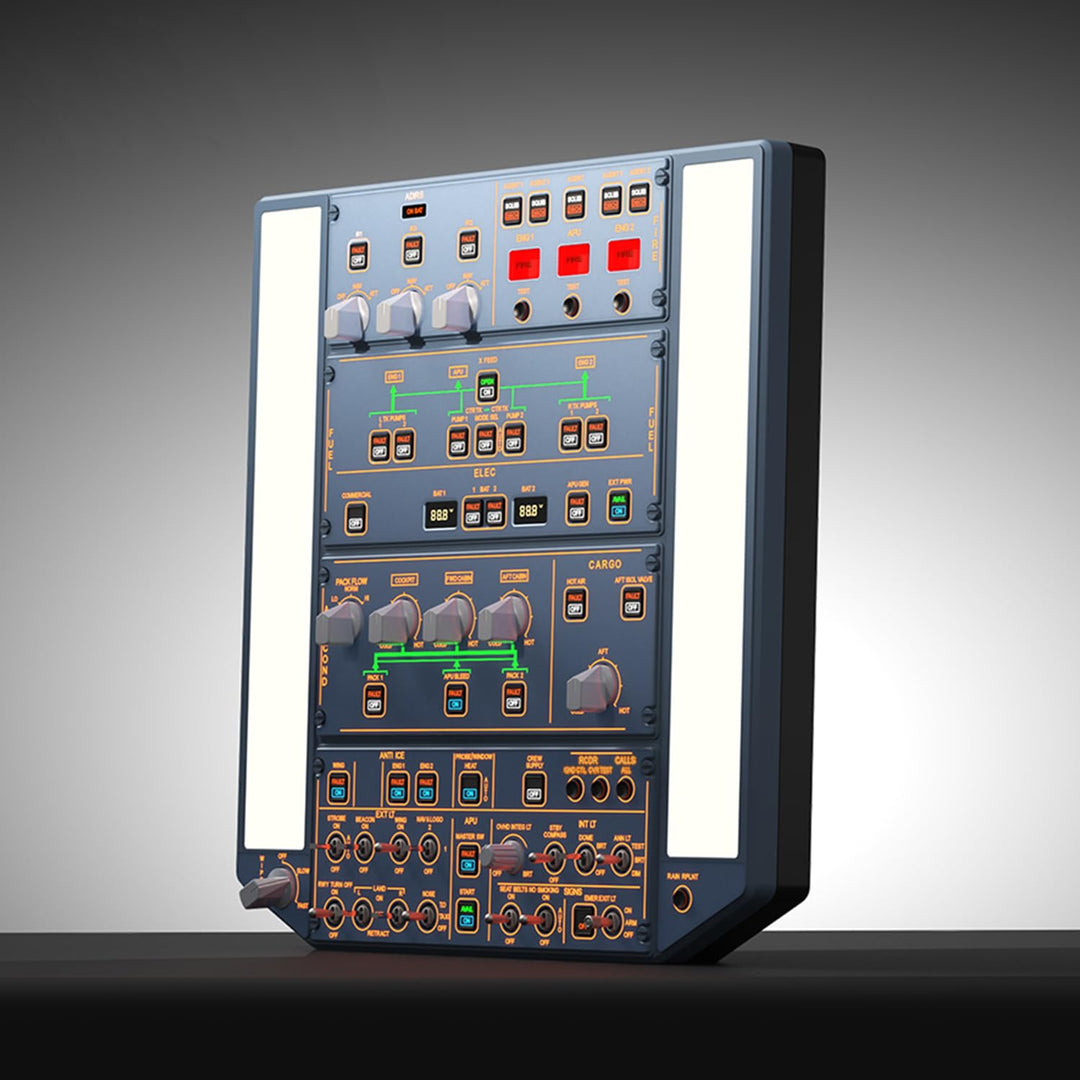 WINGFLEXSIM Flugsimulator Overheadpanel Flight Sim A320OVH Obere Bedienfeld mit IRS- und Beleuchtung