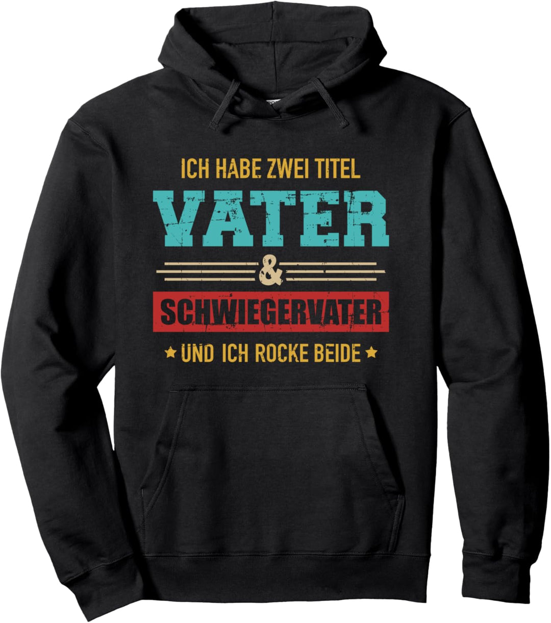 Zwei Titel Vater und Schwiegervater vintage retro Pullover Hoodie