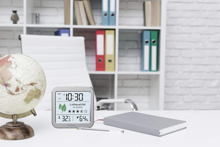 technoline WL1020 Luftgütemonitor zur Überwachung der Raumluftqualität, Nachfolger des WL1005, Tempe
