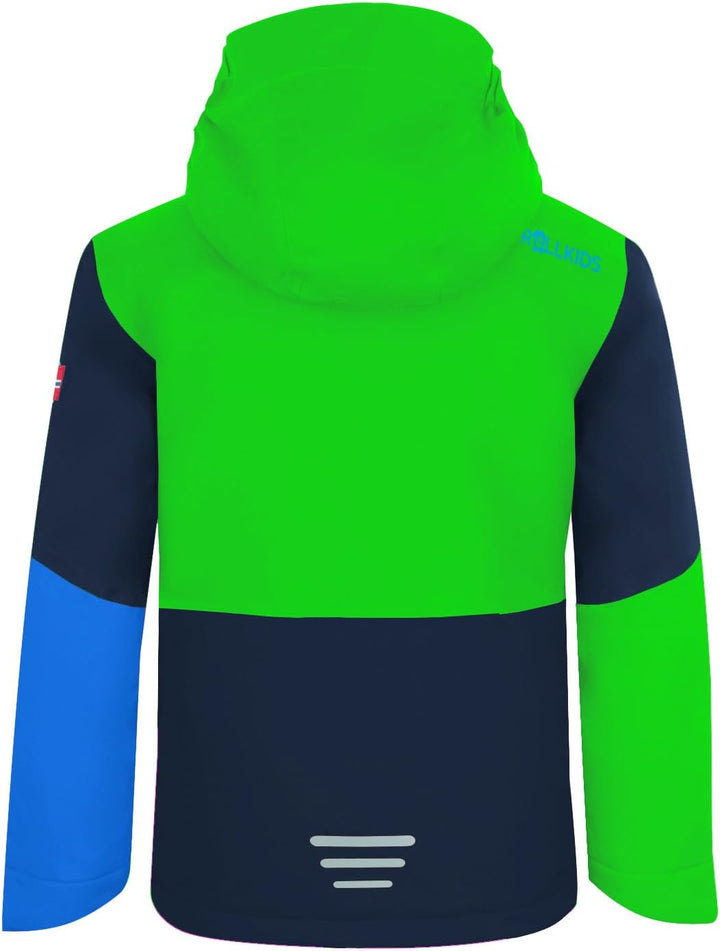 Trollkids Hallingdal Mädchen Skijacke 92 Hellgrün/Blau, 92 Hellgrün/Blau