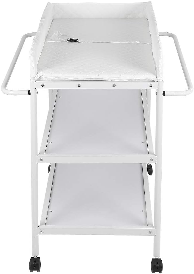 Wickeltische, Mit Rädern, 84 * 48 * 90cm B,Weiss, B,Weiss