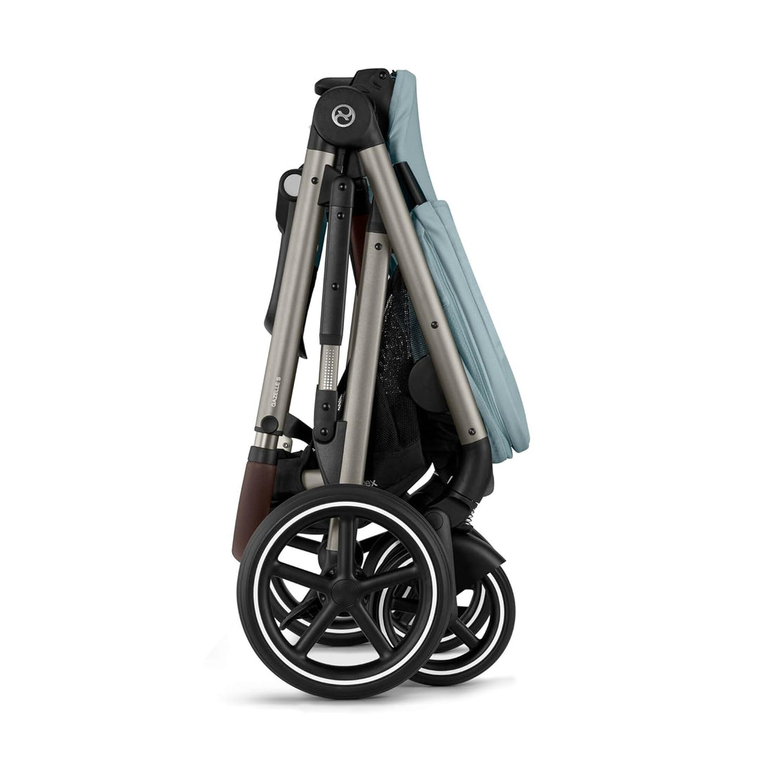 CYBEX Gold Kinderwagen GAZELLE S, Ab Geburt bis ca. 4 Jahre, Max. 22 kg (Single-Modus) / 2x 22 kg (D