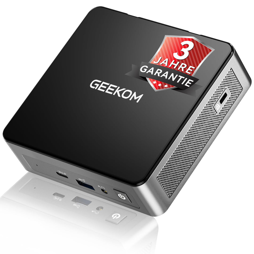 GEEKOM Mini PC Air 12 mit Intel Twin Lake N150(bis zu 3,6 GHz), 16 GB DDR5 4800MHz RAM 512 GB PCIe 3