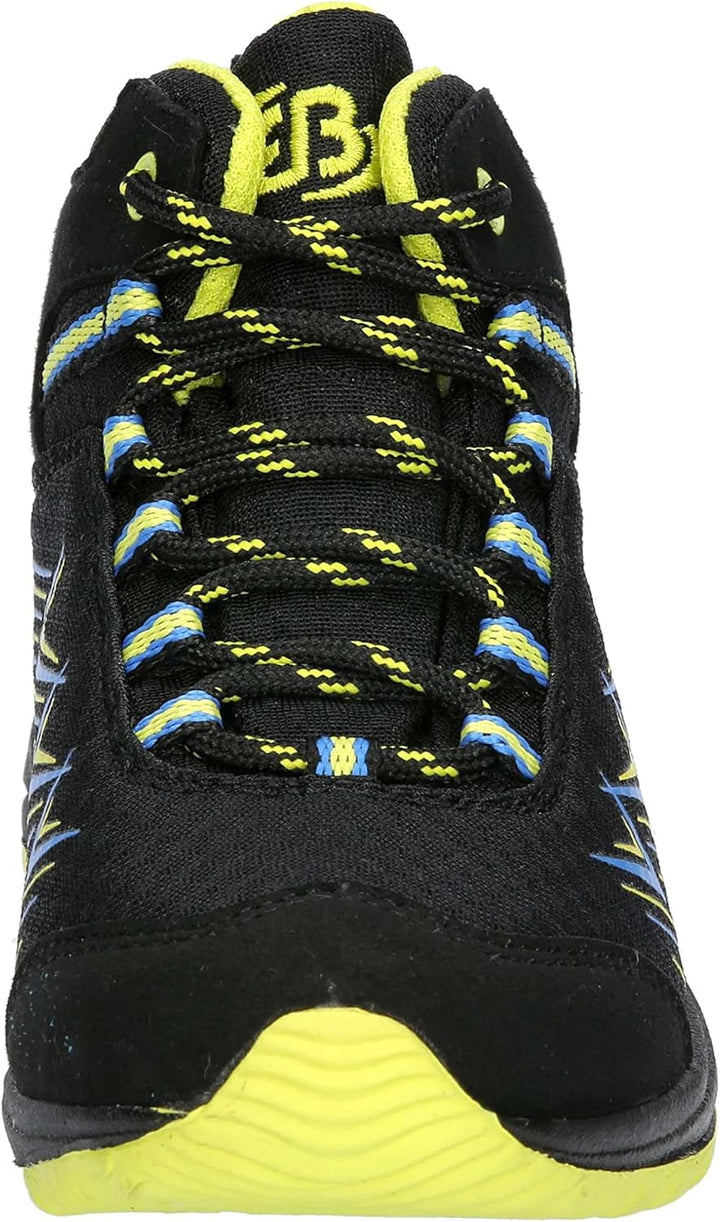 Brütting Unisex Kinder Chesna High Cross-Laufschuhe 32 EU Schwarz Blau Lemon, 32 EU Schwarz Blau Lem