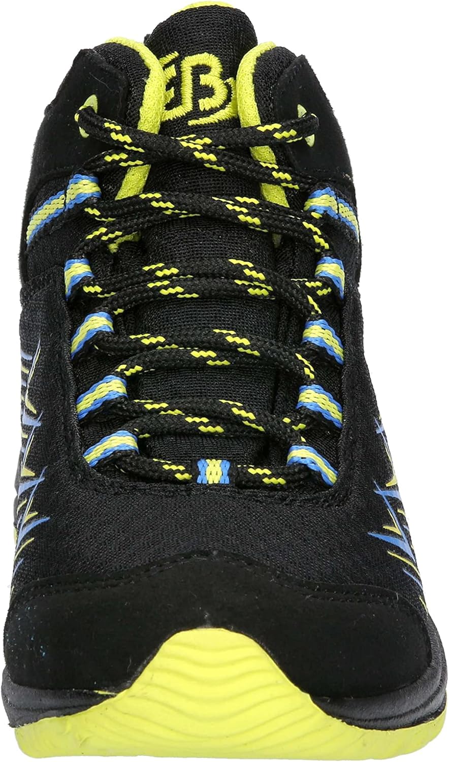 Brütting Unisex Kinder Chesna High Cross-Laufschuhe 32 EU Schwarz Blau Lemon, 32 EU Schwarz Blau Lem