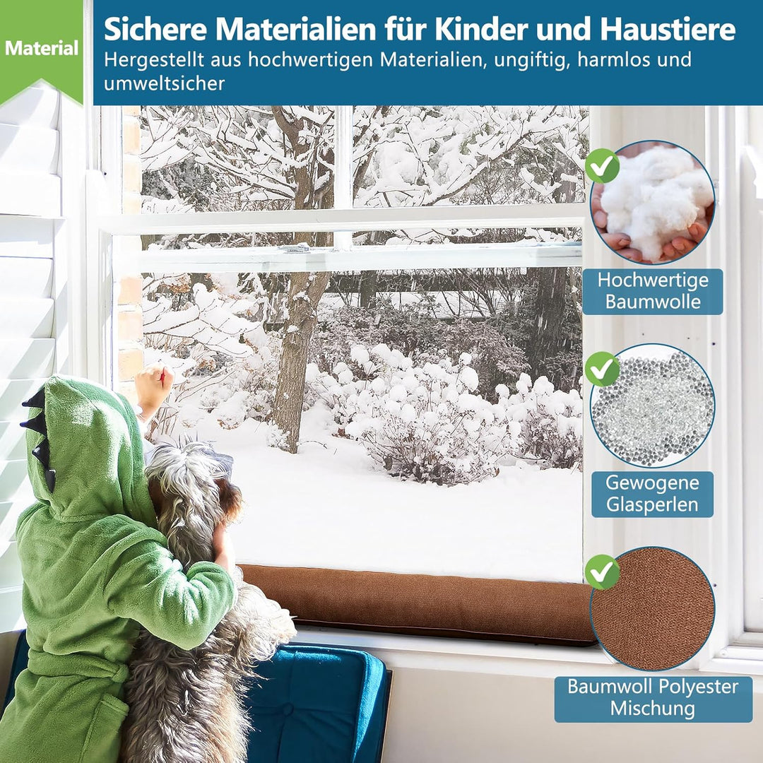 HooTown Zugluftstopper für Türen, 92cm Schwerer Windstopper Türluftstopper für Schutz, Zugstopper Ha