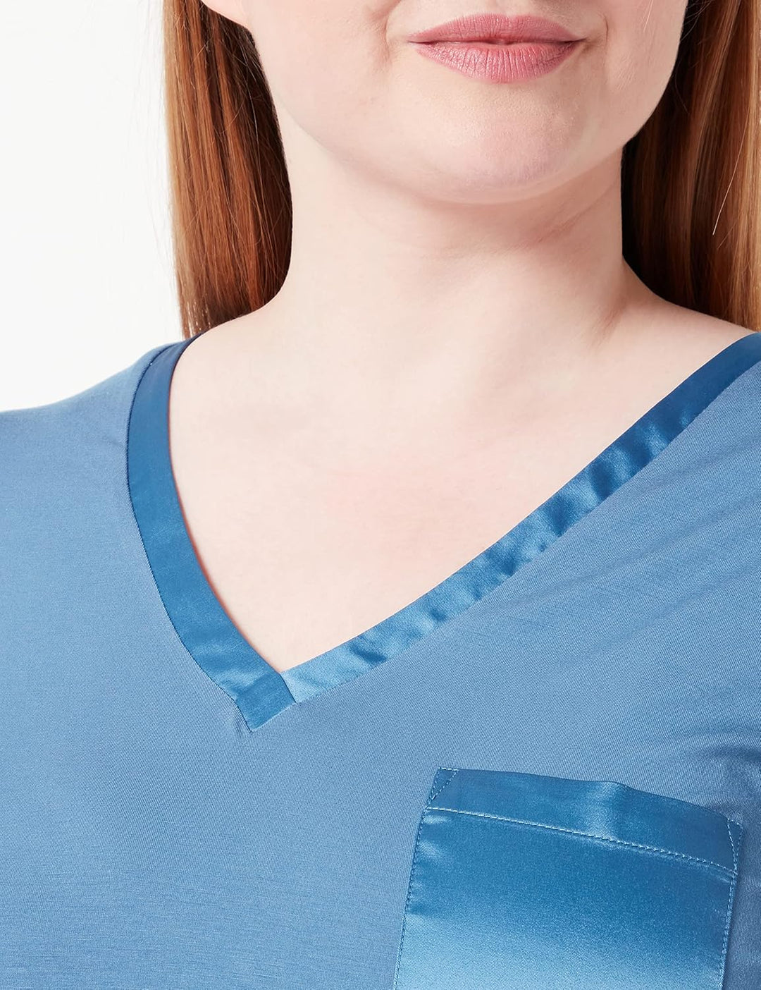 Triumph Damen Climate Aloe Top SSL Pyjamaoberteil 36 Liberty Blue, 36 Liberty Blue