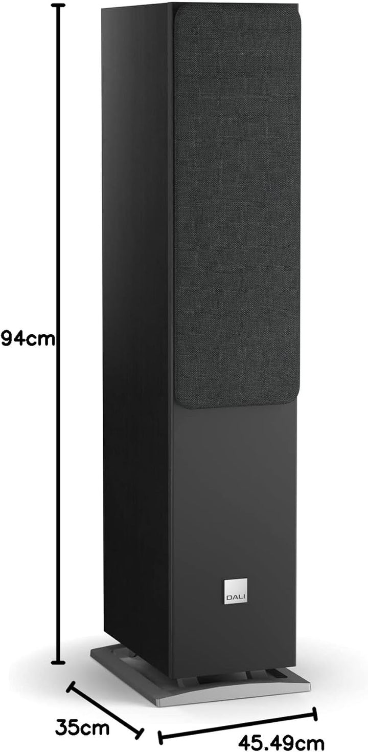 Dali Oberon 5 Standlautsprecher Paar - Passive Lautsprecher mit schlankem und elegantem Design, komb