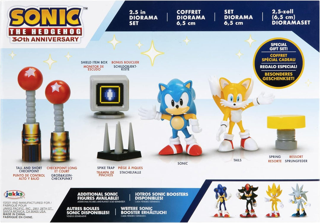 Sonic The Hedgehog 2.5 Inch Figuren, Mehrfarbig, 10 x 2.75 x 7 inches