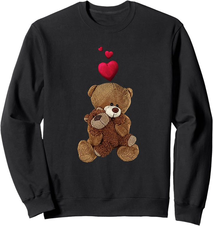 Shirt mit Teddybär und Herz Teddy Bär Sweatshirt