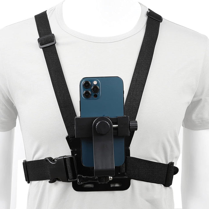 PellKing Handy-Brustgurt-Halterung, Handy-Clip, Action-Kamera, POV für Samsung iPhone Plus etc