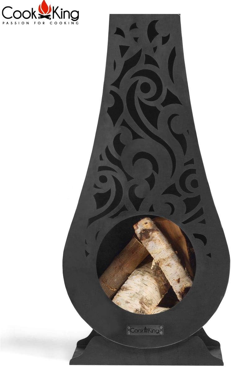 CookKing Gartenofen Gartenkamin Hawana 50x33cm, 108cm Hoch