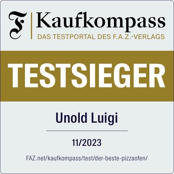 Unold Pizzaofen LUIGI 68816 | Elektrischer Pizza Ofen aus rostfreiem Edelstahl mit bis zu 400°C, nur