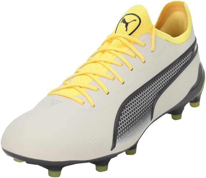 PUMA Herren Football Boots 39 EU Alpine Snow Asphalt Yellow Blaze, 39 EU Alpine Snow Asphalt Yellow