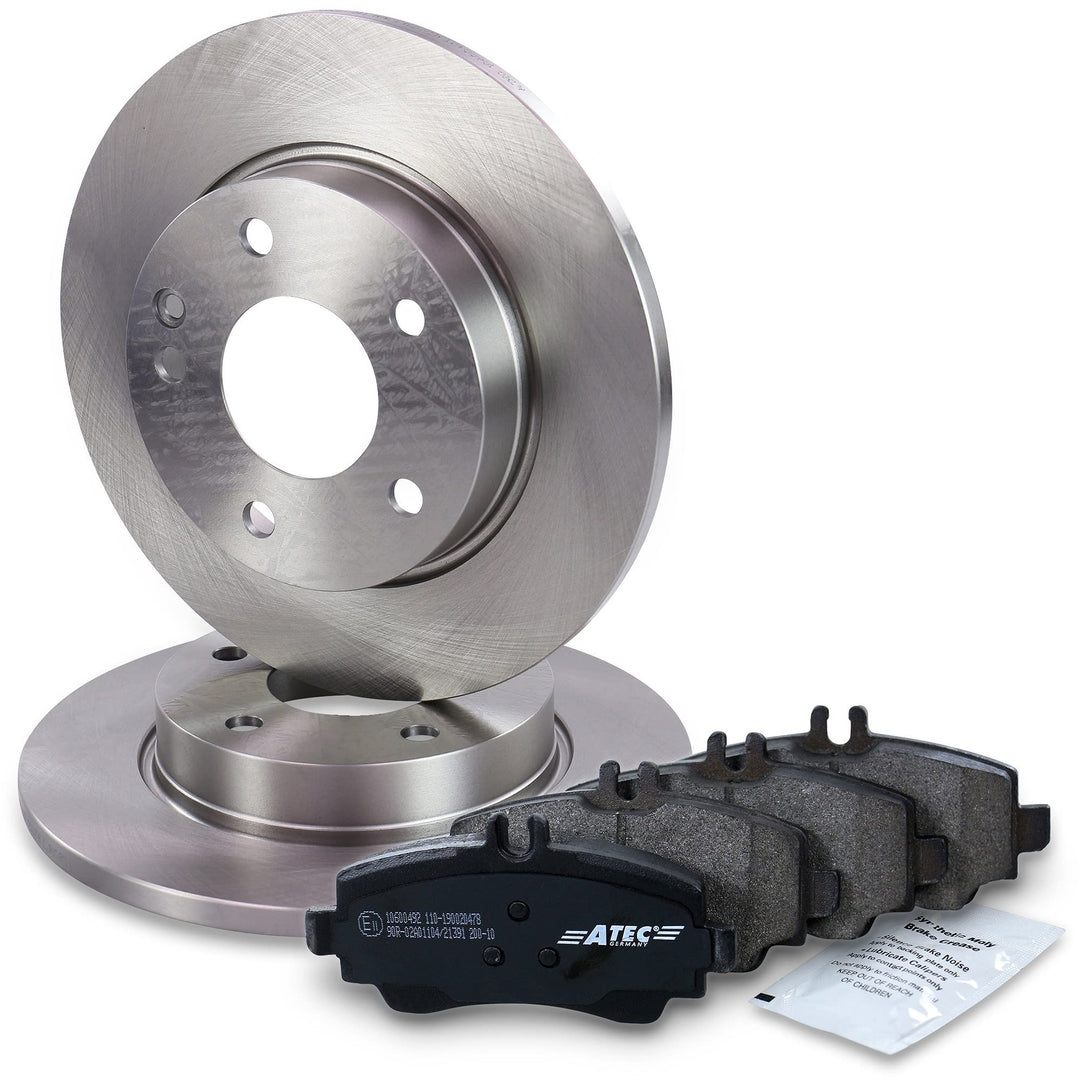Bremsenset Vorderachse inkl. Bremsscheiben Voll Ø 260 mm + Bremsbeläge Vorne, Passend für MERCEDES-B