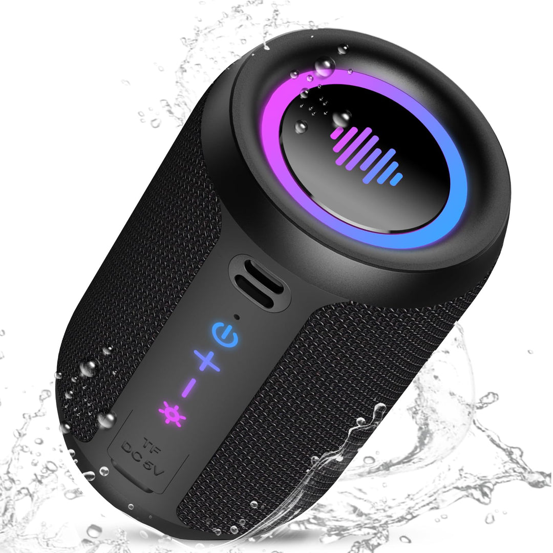Tiksounds Bluetooth Lautsprecher, Kleine Musikbox Bluetooth 5.4, 15W Kraftvoller Bass, mit 12 Stunde