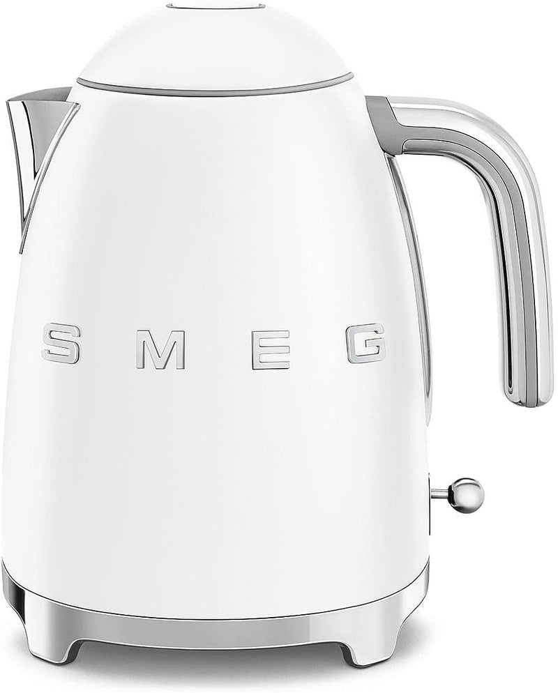 SMEG - Chaleira Elétrica Anni50, Branco Mate KLF03WHMEU, Weiss Matt 1.7 Liter Weiss Matt, 1.7 Liter