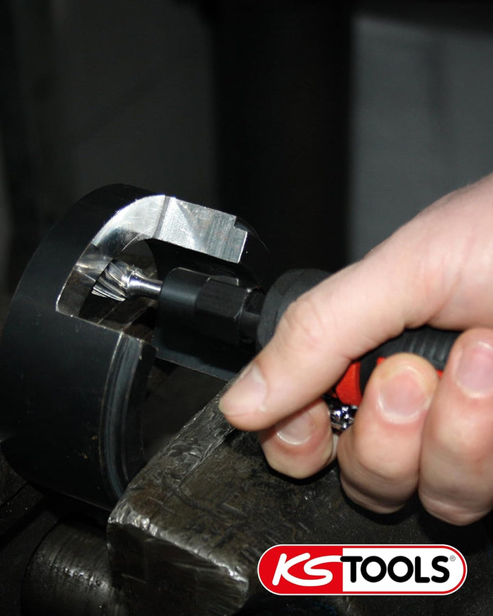 KS Tools Mini Stabschleifer Druckluft gerade SlimPOWER 515.5530 I Geradschleifer mit Drehzahl-Reguli