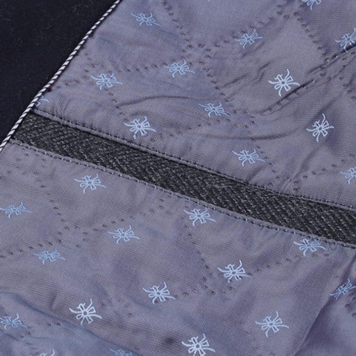 Allthemen Wintermantel Herren Kurzmantel Slim Fit Mantel mit Stehkragen Wolle Warm Wollmantel Busine
