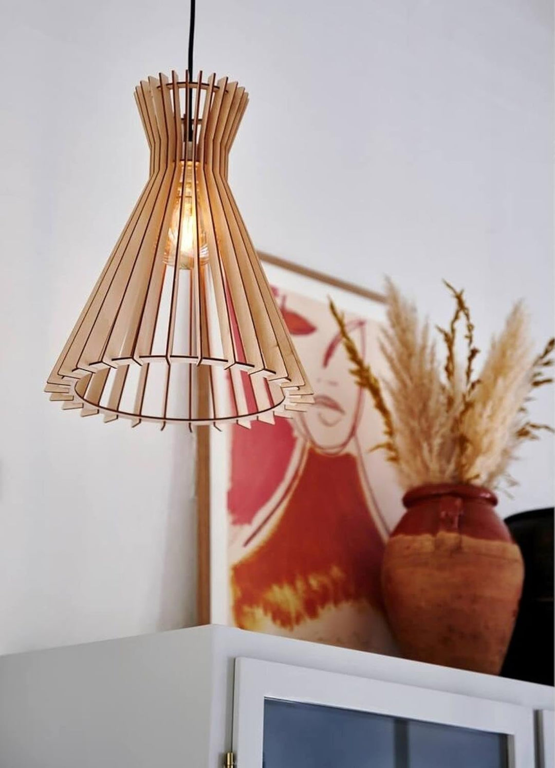 Nordlux 2112453014 Groa Light (34 cm, Holz)
