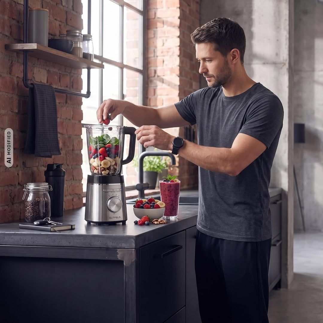 Standmixer BLEND 5010 | Standmixer Glas 1,75 L | 1400 W | stufenlose Regulierung | Mixer Küche mit S