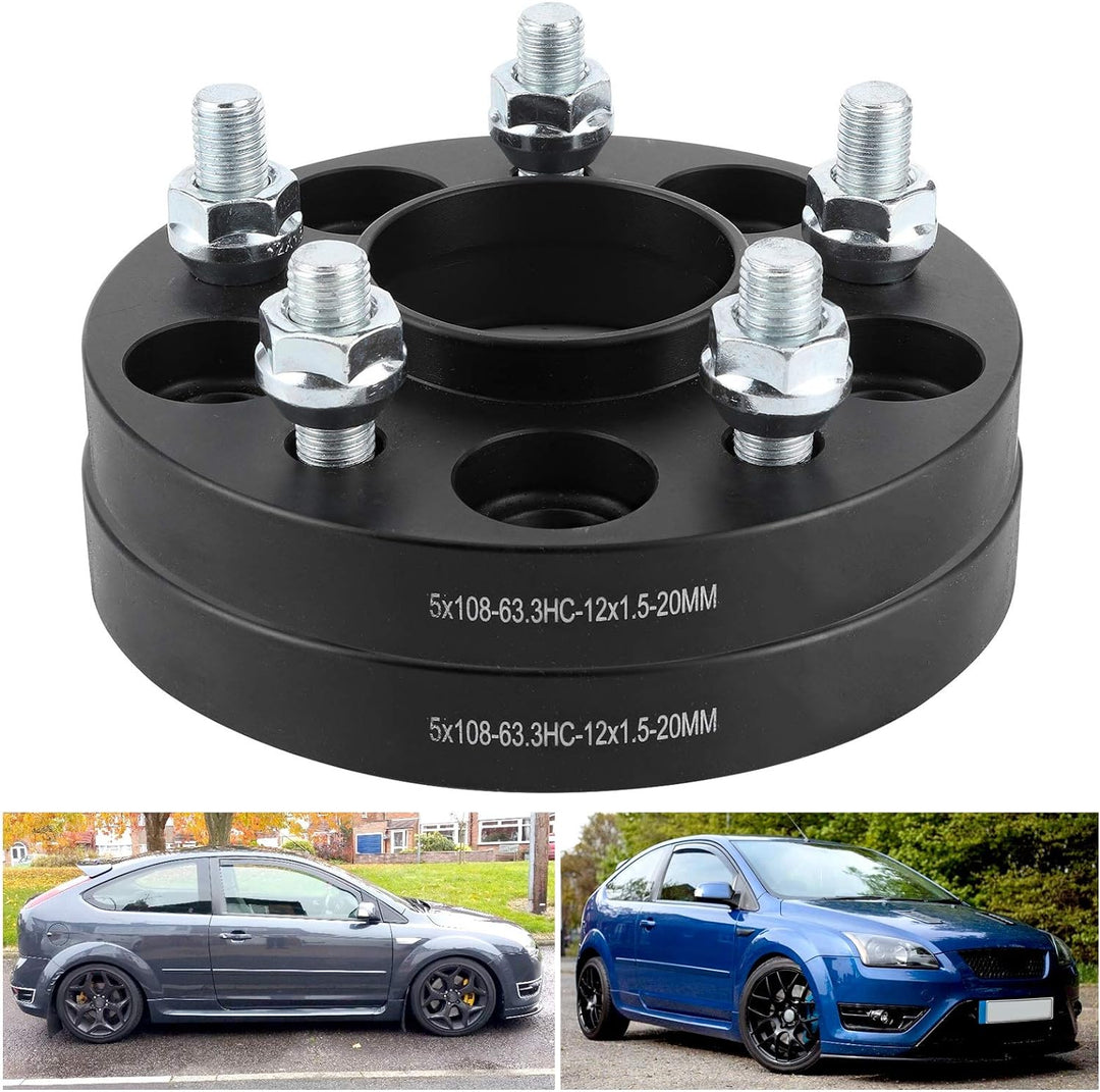 Radabstandshalter Adapter Flansch 20 mm dicke Passform für F-ORD F-OCUS S-T 225 S-T225 （2Stk/Set）