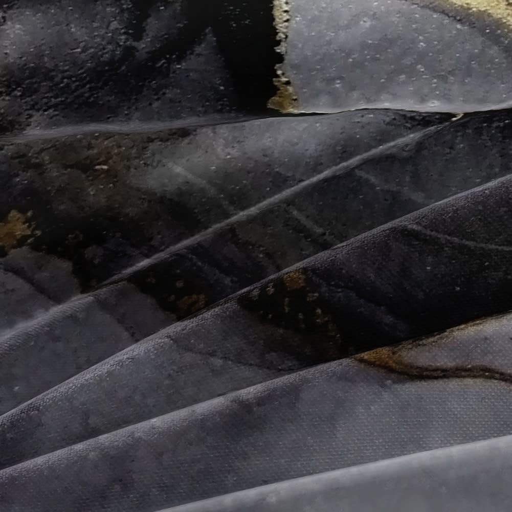 Luowei Bettwäsche Marmor 200x220 Grau mit Kissenbezüge, Erwachsene, Mikrofaser Grau 200x220cm+80x80c