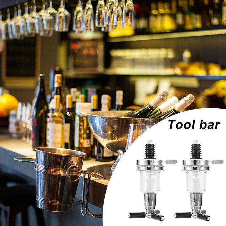 2 StüCke 45Ml/ 1.5Oz Bar Butler Wand DüSe Shot Dispenser für Drehbaren Liquor Flaschen Halter