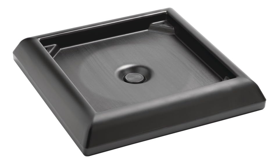 Rubbermaid Commercial Products FG917700BLA Commercial Ranger Waste Container, Weighted Base Accessor
