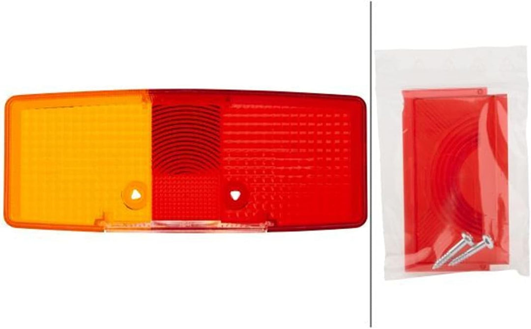 HELLA Rückleuchte - Glühlampe - 24V / 12V - Anbau/geschraubt - ECE - Lichtscheibenfarbe: rot/gelb/we