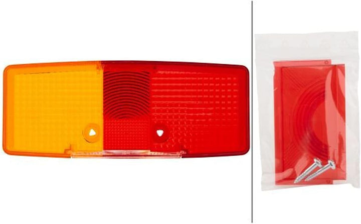 HELLA Rückleuchte - Glühlampe - 24V / 12V - Anbau/geschraubt - ECE - Lichtscheibenfarbe: rot/gelb/we