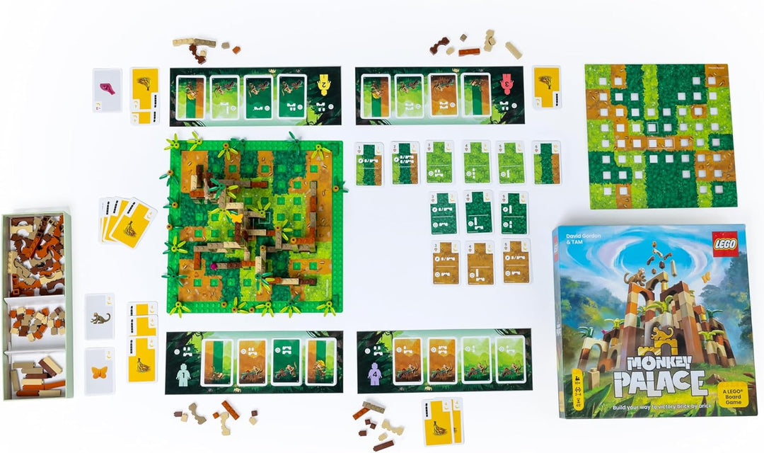 Dotted Games - Monkey Palace: EIN Lego Brettspiel – Stein auf Stein zum prächtigsten Palast! Lustige