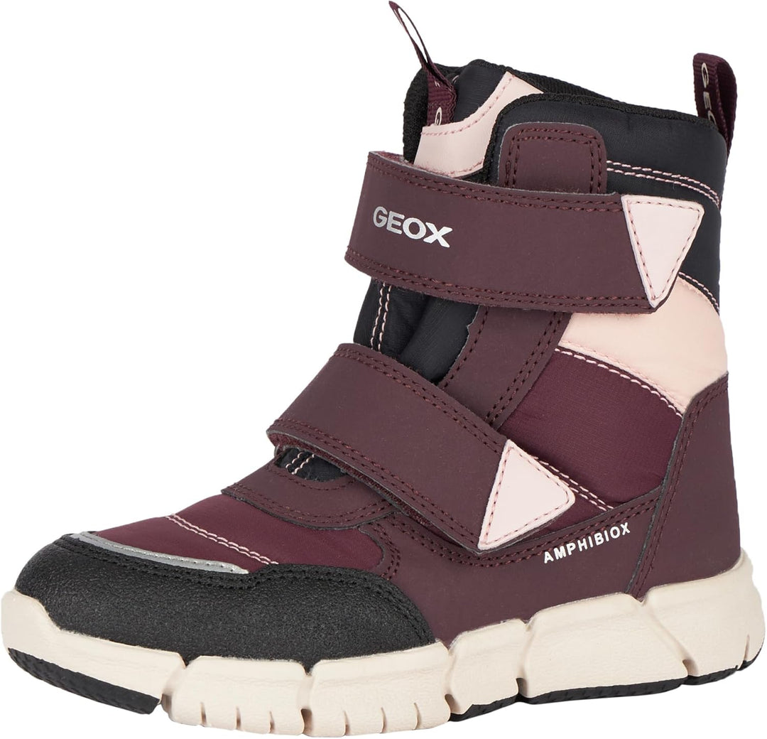 Geox Mädchen J Flexyper Girl B Ab Stiefeletten 28 EU Dk Burgundy, 28 EU Dk Burgundy
